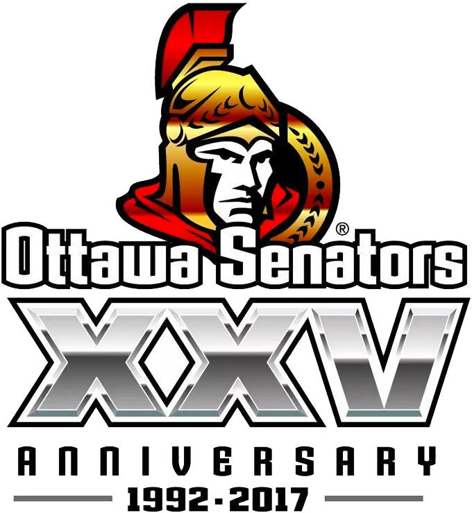 Ottawa Senators 2016 17 Anniversary Logo 02 iron on paper